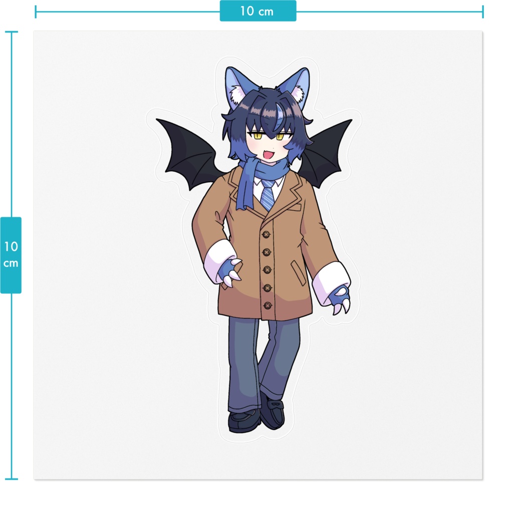 代理くんステッカー(全身)