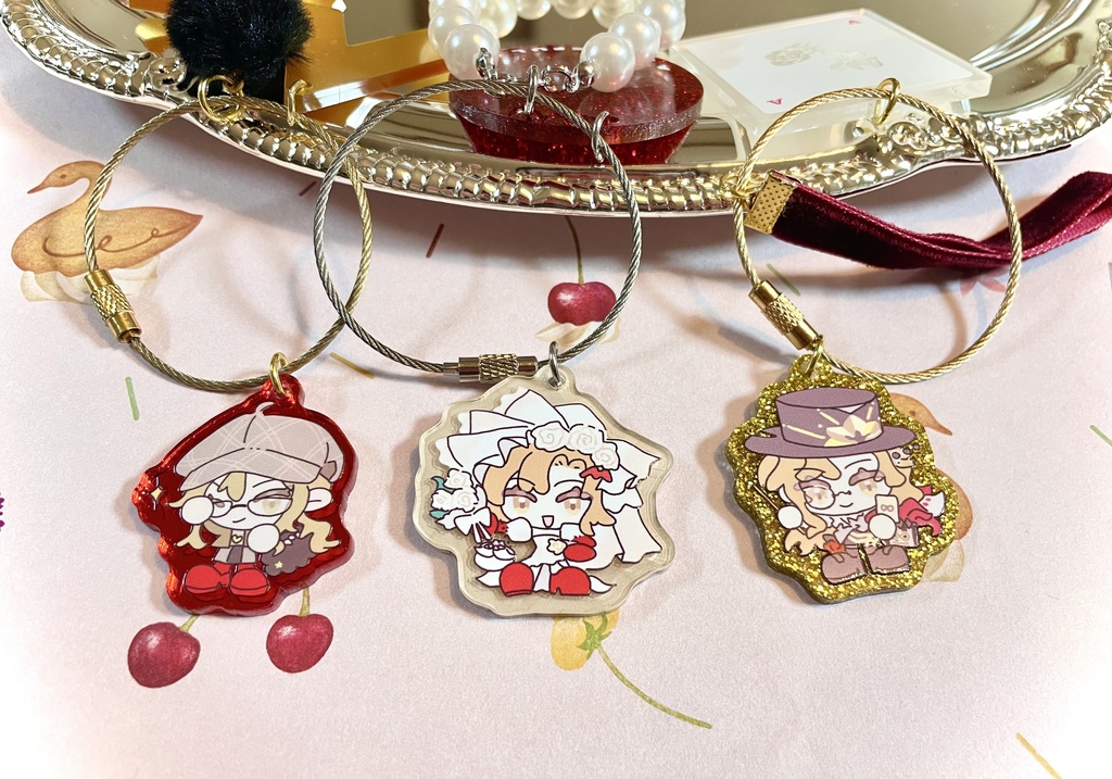 アクリルキーチェーン メラニアシリーズ