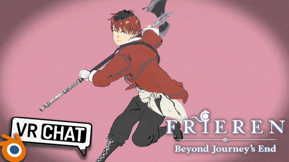 Stark (Sōsō no Frieren) - 3D VRChat Model (+52 ARkit Shapekeys)