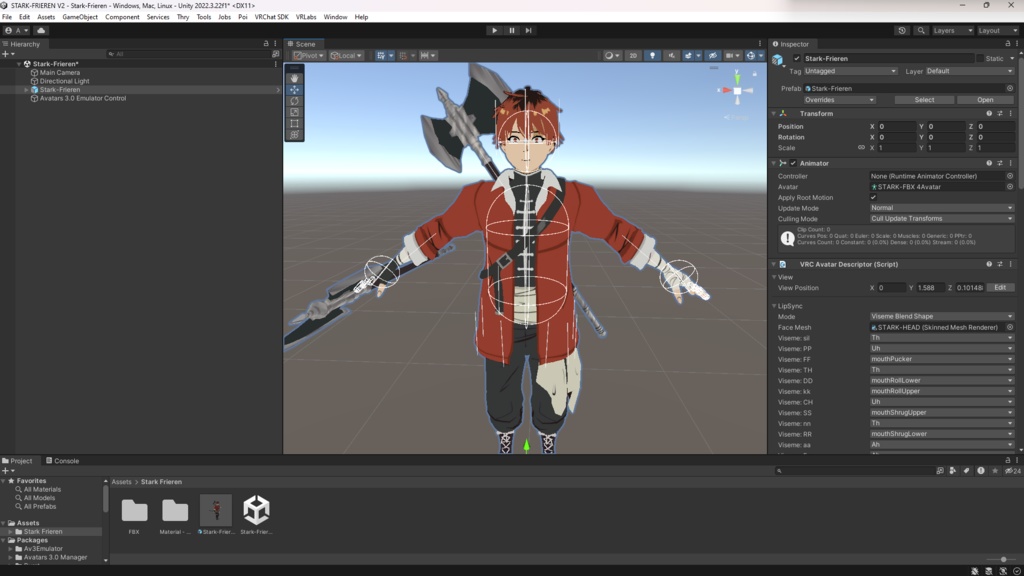 Stark (Sōsō no Frieren) - 3D VRChat Model (+52 ARkit Shapekeys)