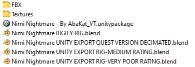 Nimi Nightmare - Fan Made VRChat Model