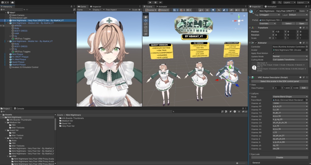 Nimi Nightmare - Fan Made VRChat Model