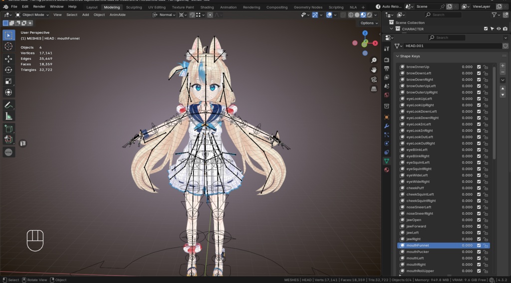Sameko Saba / Fan Made 3D VRChat Avatar