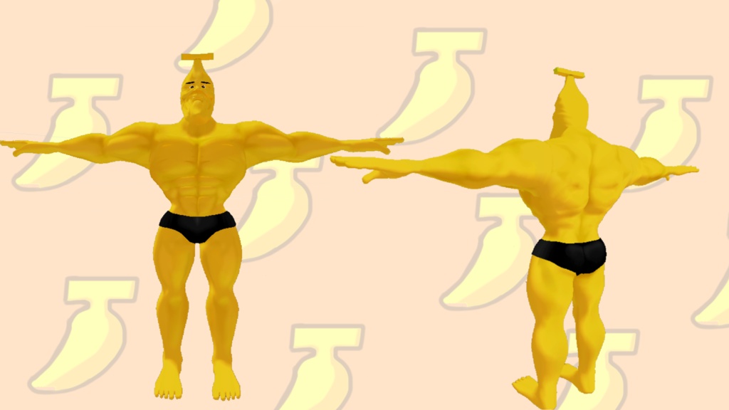 マッスルバナナ オリジナル3Dモデル