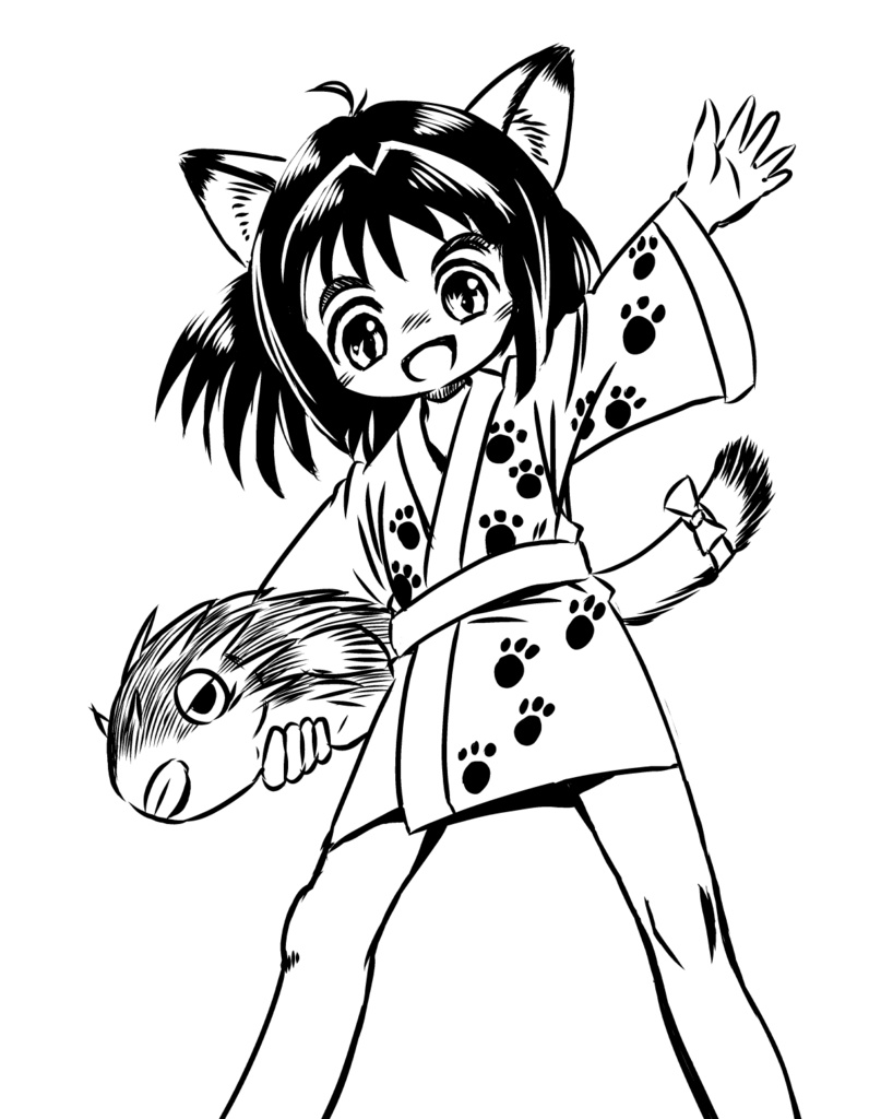 人外娘立ち絵セットとサンプルキャラクター(ゼノもーふ!)