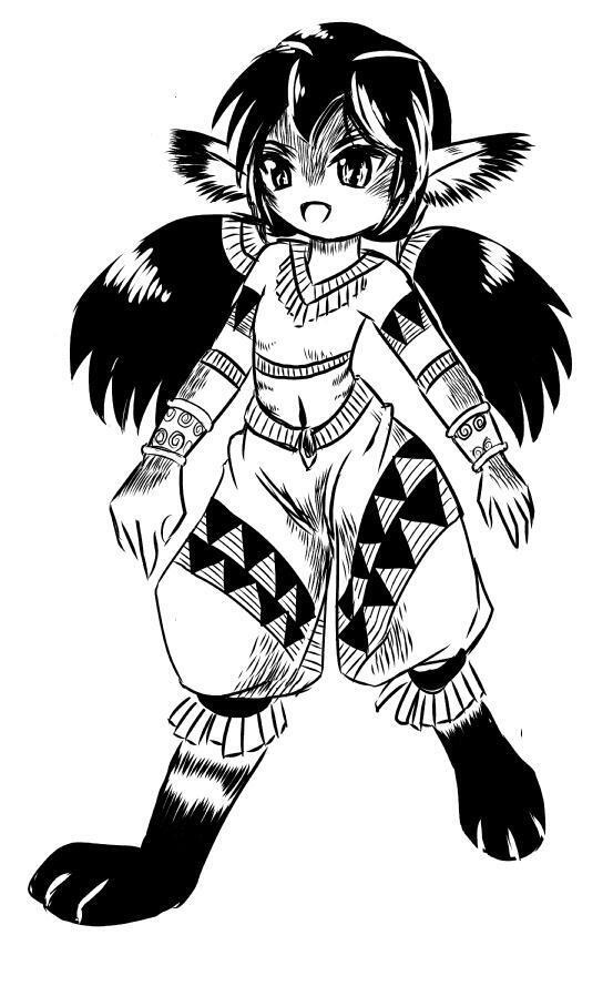人外娘立ち絵セットとサンプルキャラクター(ゼノもーふ!)
