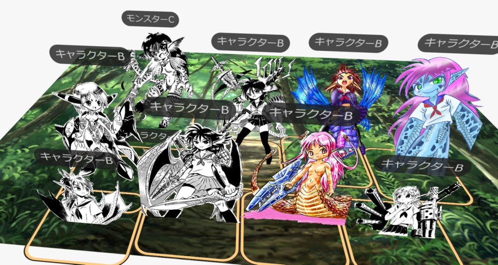 人外娘立ち絵セットとサンプルキャラクター(ゼノもーふ!)
