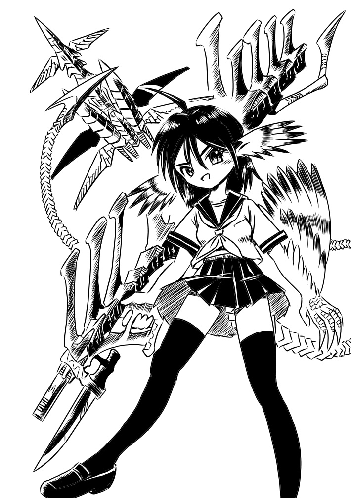 人外娘立ち絵セットとサンプルキャラクター(ゼノもーふ!)