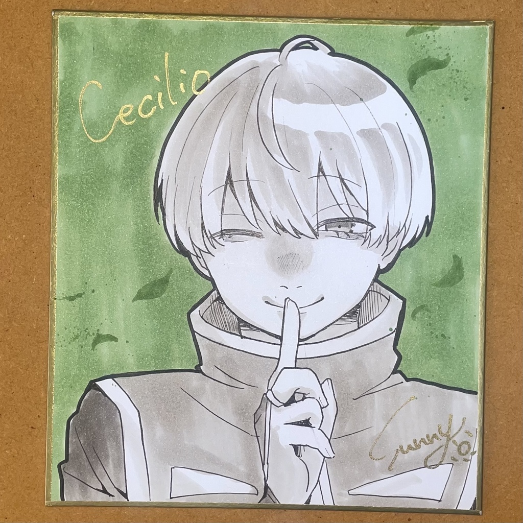 セシリオ 色紙(小)