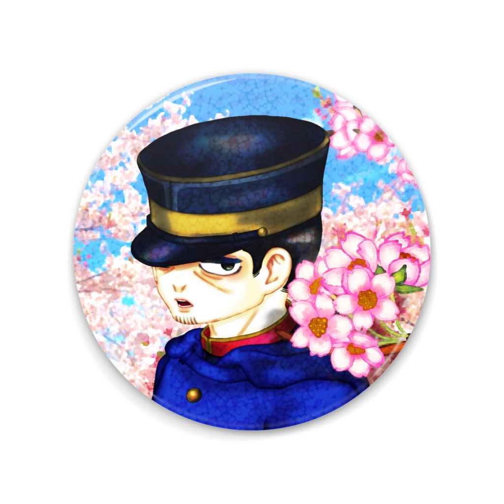 月島軍曹(桜)缶ミラー