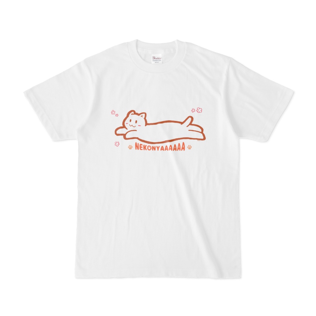 ねこのびＴシャツ