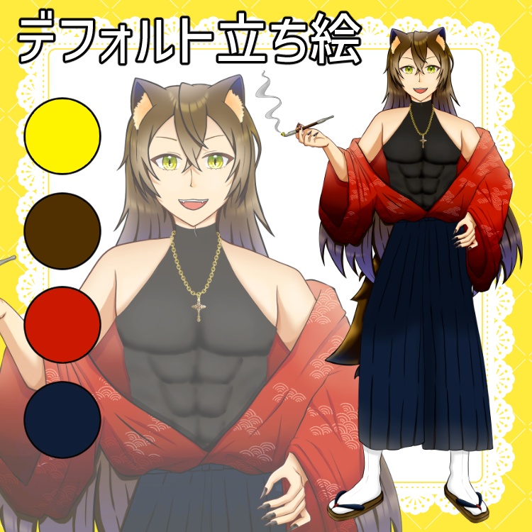 【商用利用・グッズ化込】IRIAM即デビュー!豪華21点スターターセット★立ち絵3種/ミニキャラ/スタンプ/SNS素材