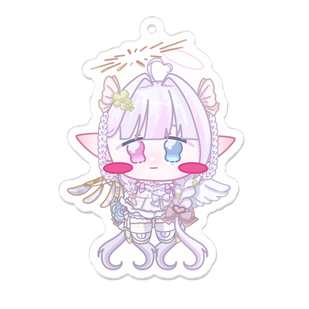 ちまっとしたぬい風テルのアクリルキーホルダー