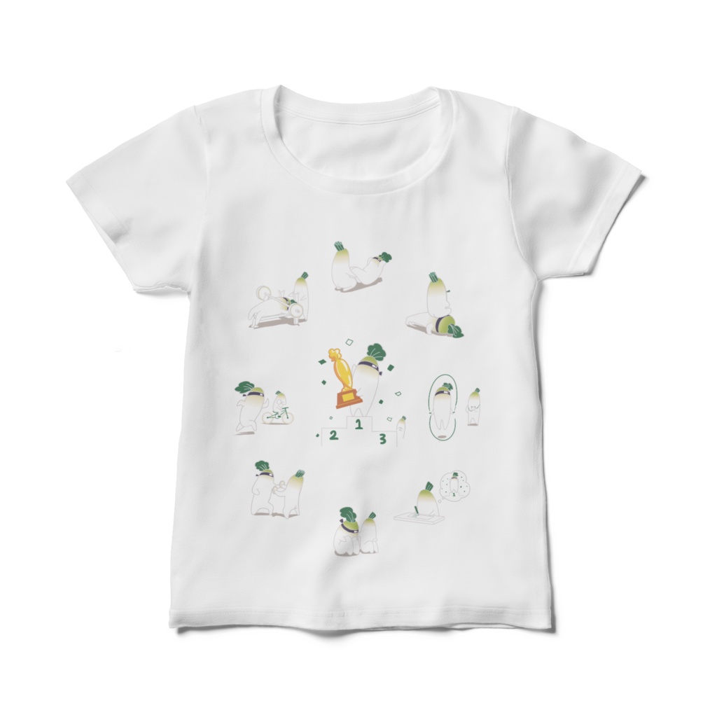 1位を目指すだいこんのTシャツ(レディース)