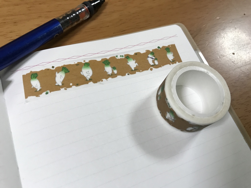 ヘンテコだいこんお祭りマステ