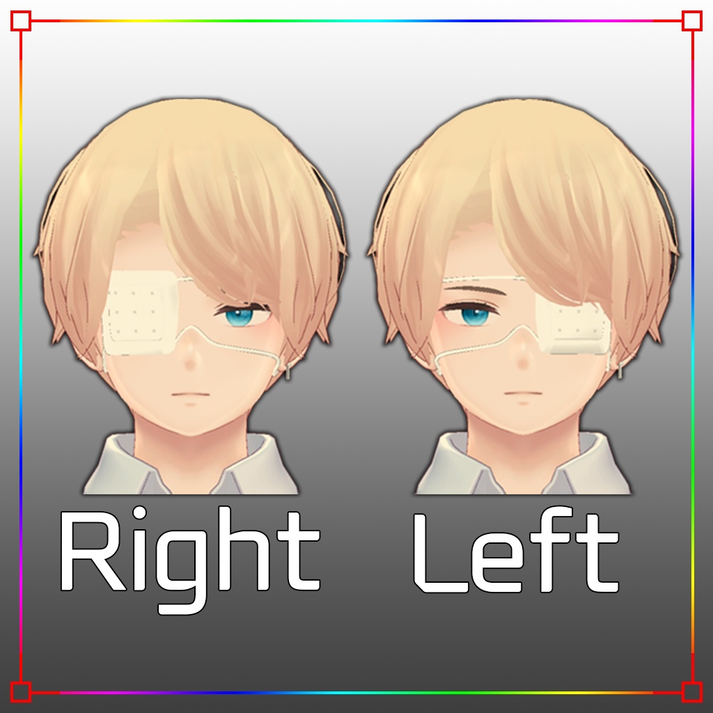 【3Dモデル】眼帯(杏里用) Eye Patch for Anri