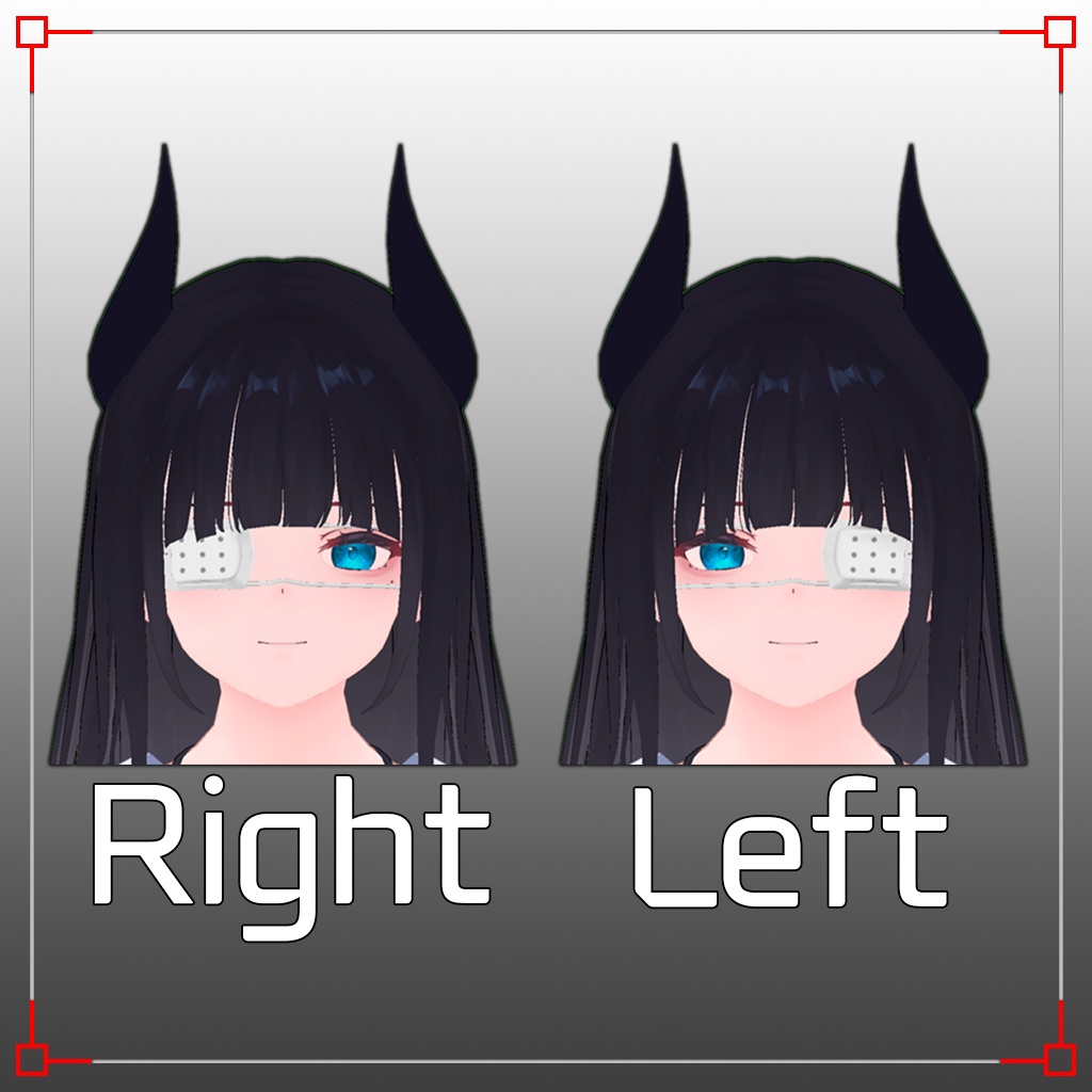 【3Dモデル】眼帯(くろなつ用) Eye Patch for Kuronatsu