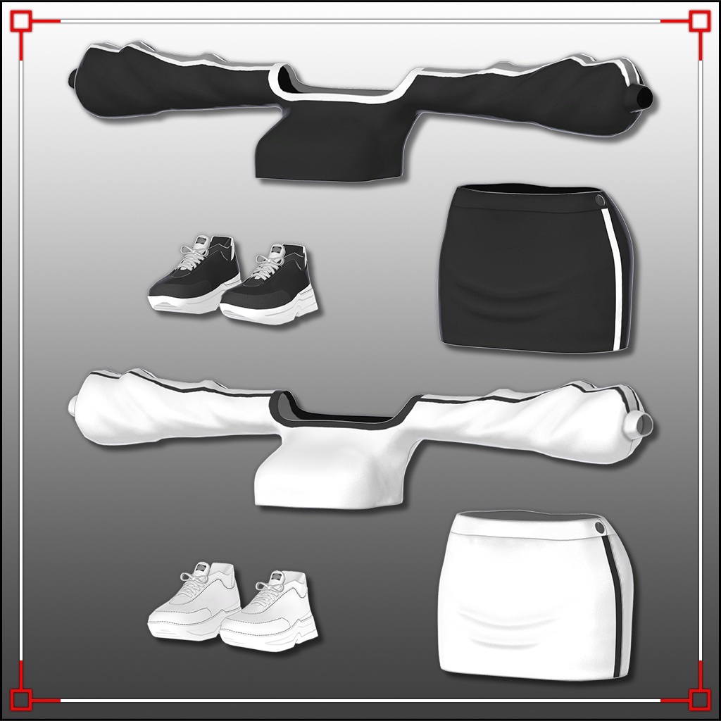 【セレスティア用】クロップトップ衣装 CropTop for Selestia