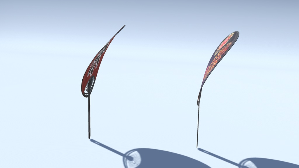 うちわ(リアルタイム向けミドルポリゴン)