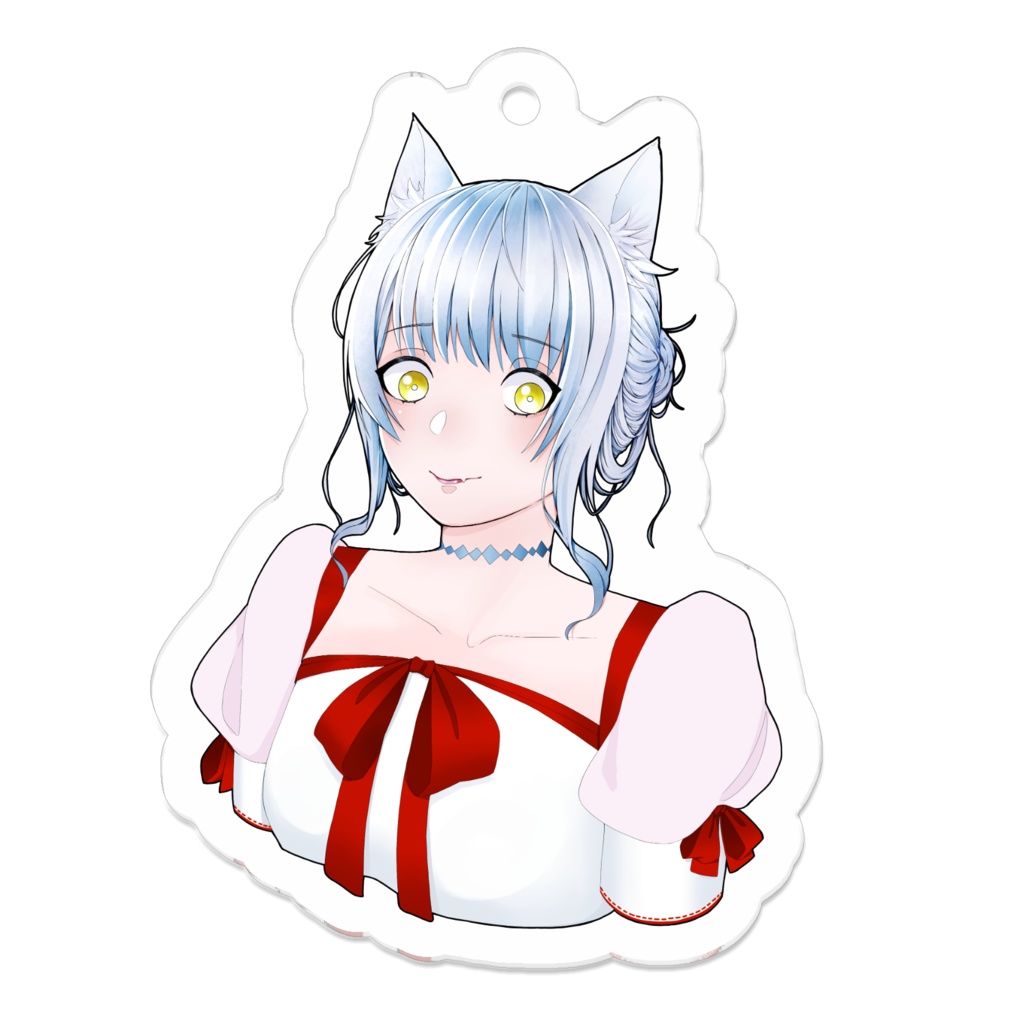 【詩水。】ねこみみアクリルキーホルダー