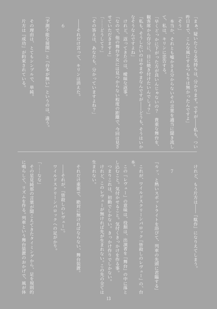 愛城華恋の独り舞台 ーDie Soloausstellung von Aijo Karenー