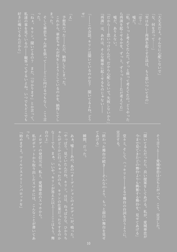 愛城華恋の独り舞台 ーDie Soloausstellung von Aijo Karenー