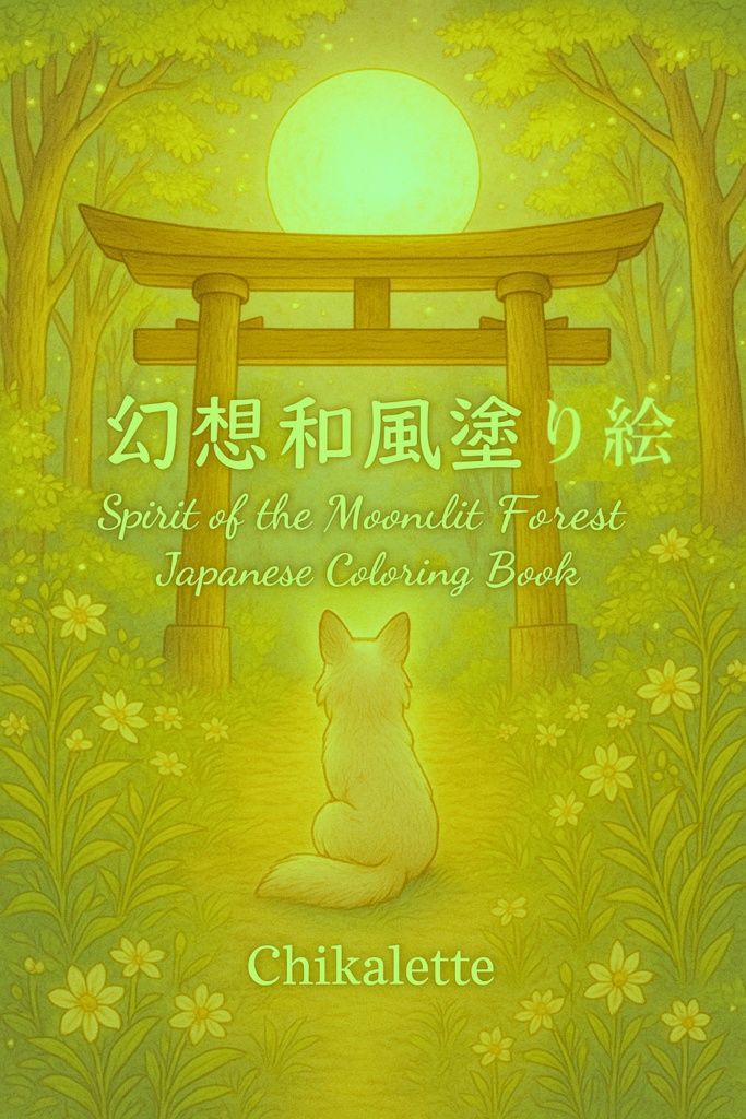 幻想和風塗り絵 vol.1 – Spirit of the Moonlit Forest