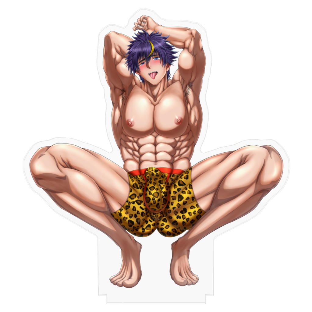 猟介の腋見せ蹲踞アクリルスタンド(パンツver.)《2nd Anniversary》