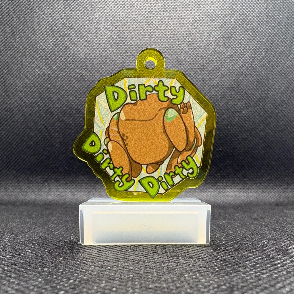 🪨🦊アクリルめじるしチャーム(レインボー/イエロー)