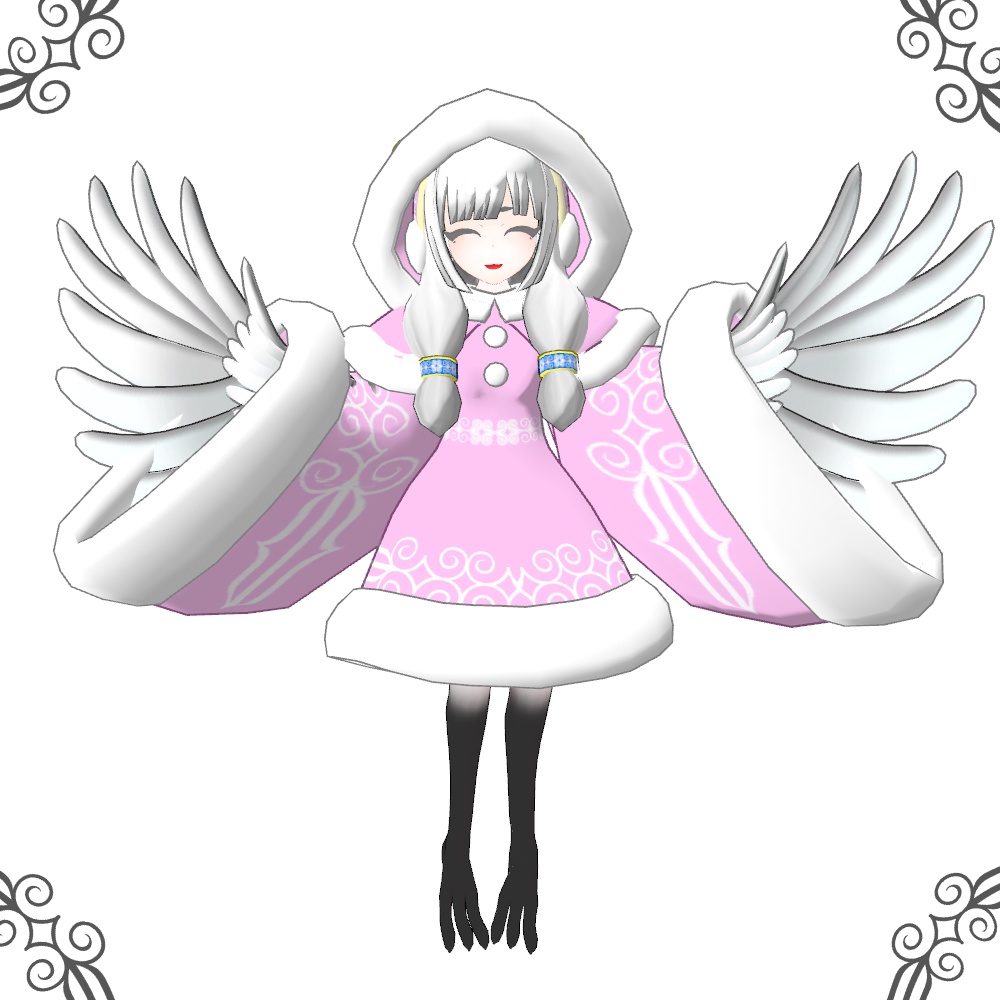 【PC&Quest版】オリジナル3Dモデル【えなぽん‐ena pon‐】