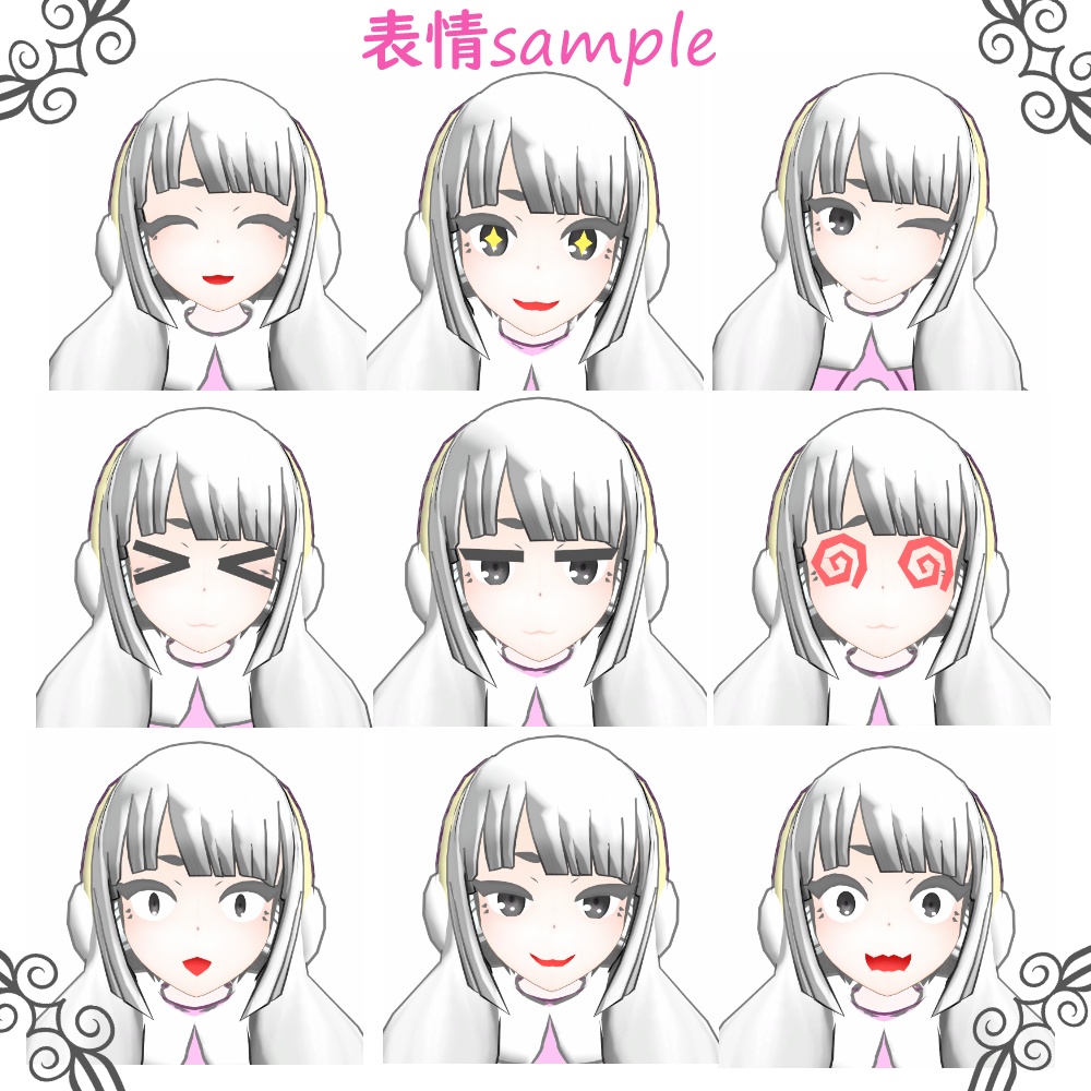 【PC&Quest版】オリジナル3Dモデル【えなぽん‐ena pon‐】