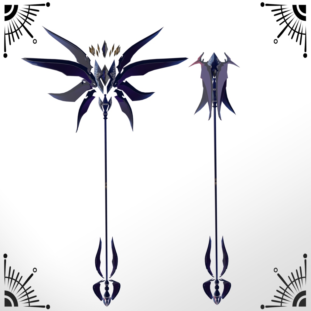 VRC想定3Dモデル【杖‐staff‐】