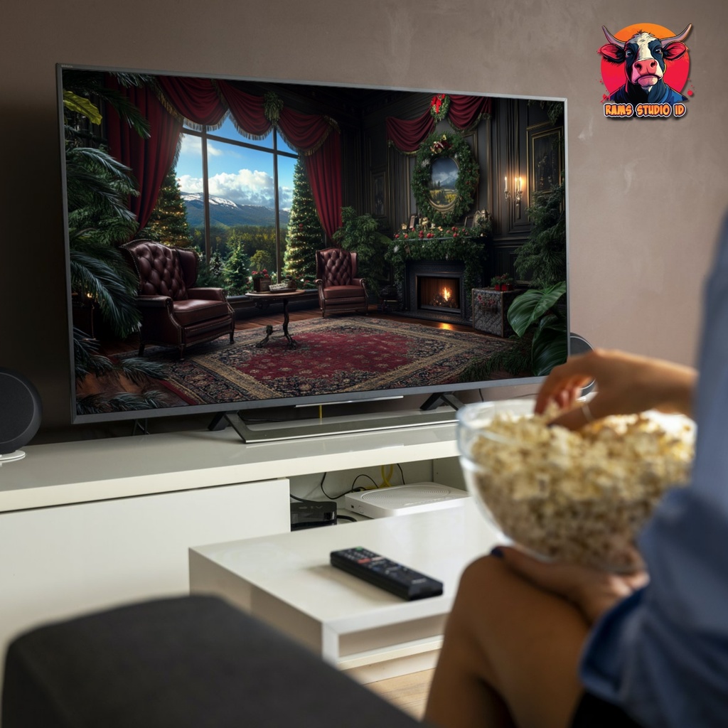 暖炉付きのヴィンテージ調で居心地の良いリビングルーム|ループ対応アニメーション背景| Animated Background of a Cozy Vintage Living Room with Fireplace – Looping Virtual Background