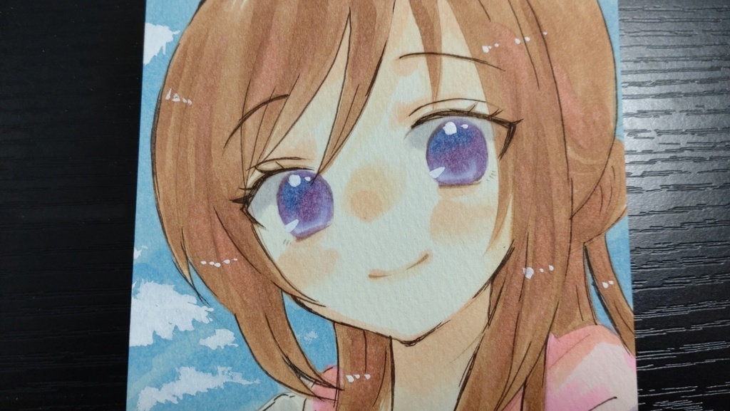 学マス/姫崎莉波002【手描きポストカード】