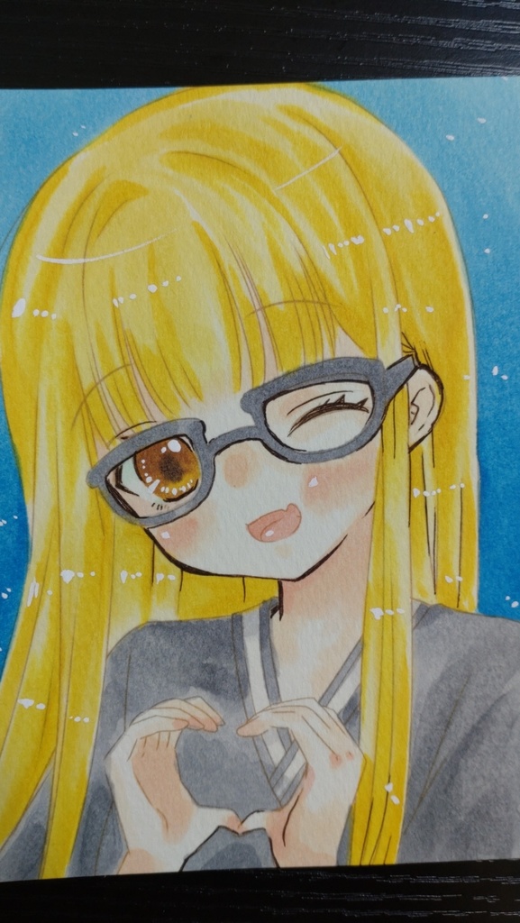 学マス/藤田ことね001【手描きポストカード】