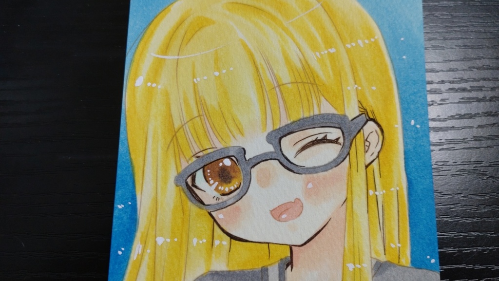 学マス/藤田ことね001【手描きポストカード】