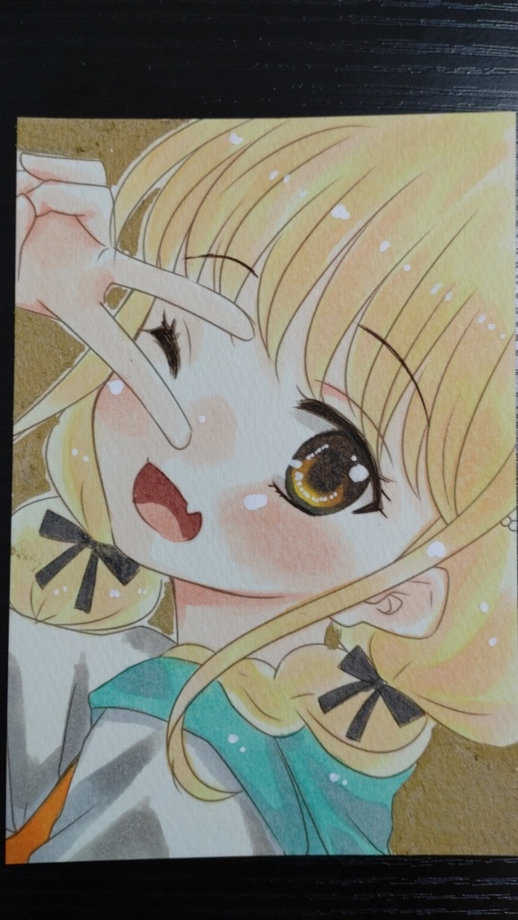 学マス/藤田ことね002【手描きポストカード】