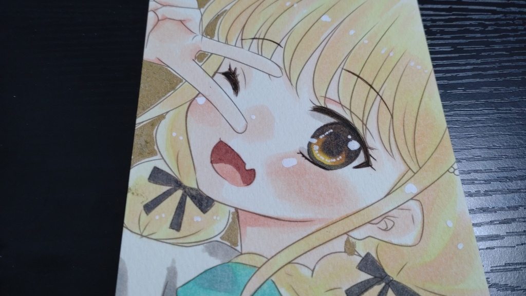 学マス/藤田ことね002【手描きポストカード】