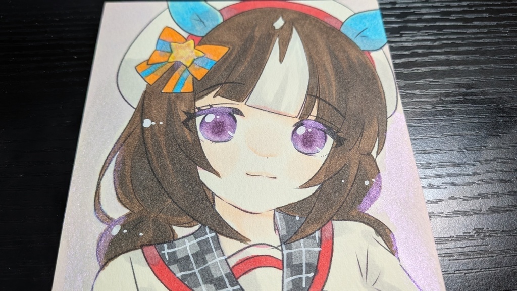 ウマ娘/ホッコータルマエ001【手描きポストカード】