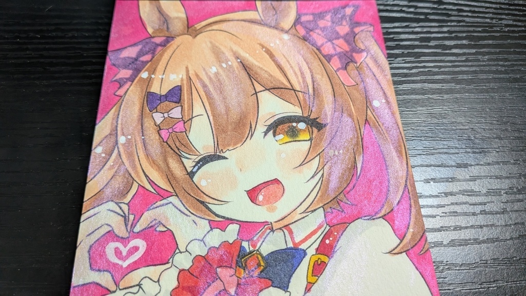 ウマ娘/スマートファルコン001【手描きポストカード】