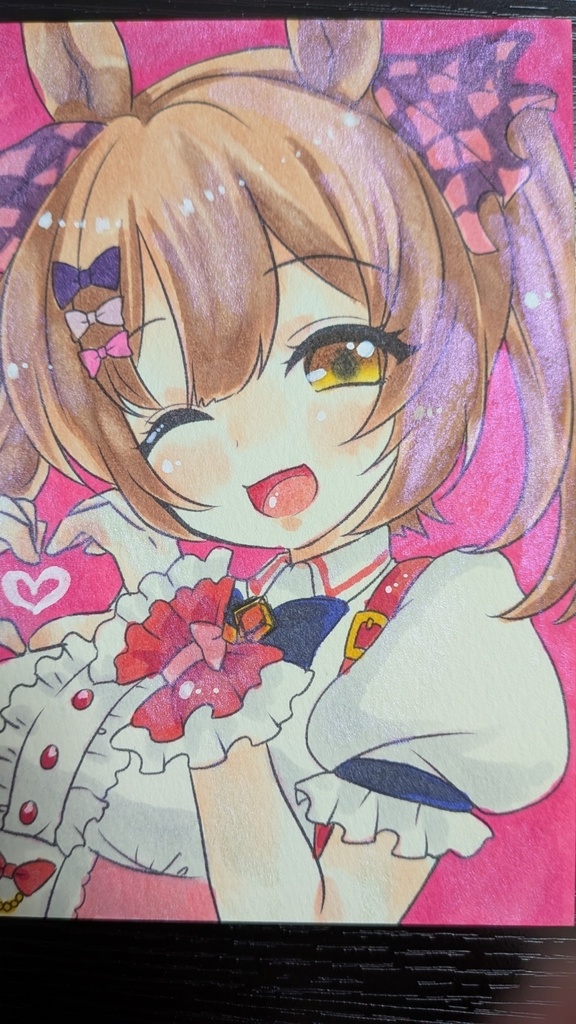 ウマ娘/スマートファルコン001【手描きポストカード】