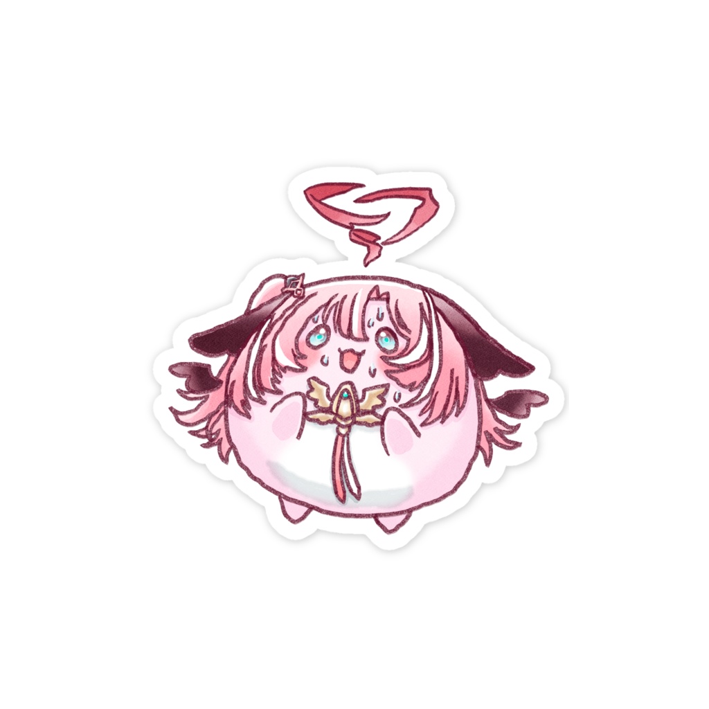 【非公式グッズ】ぷにはぐさんスマホステッカー【桃月はぐ様】