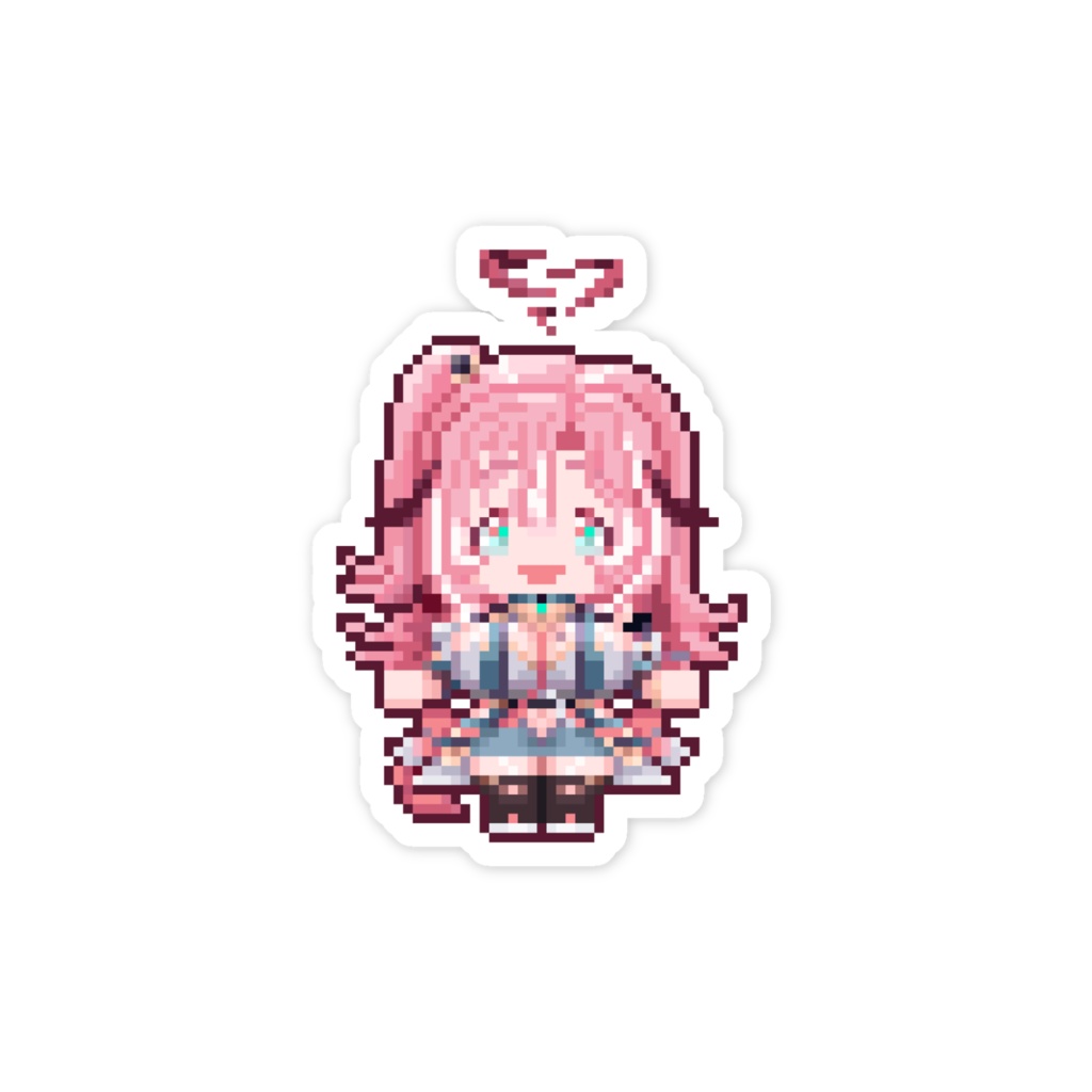 【非公式グッズ】ドット絵はぐさんスマホステッカー【桃月はぐ様】