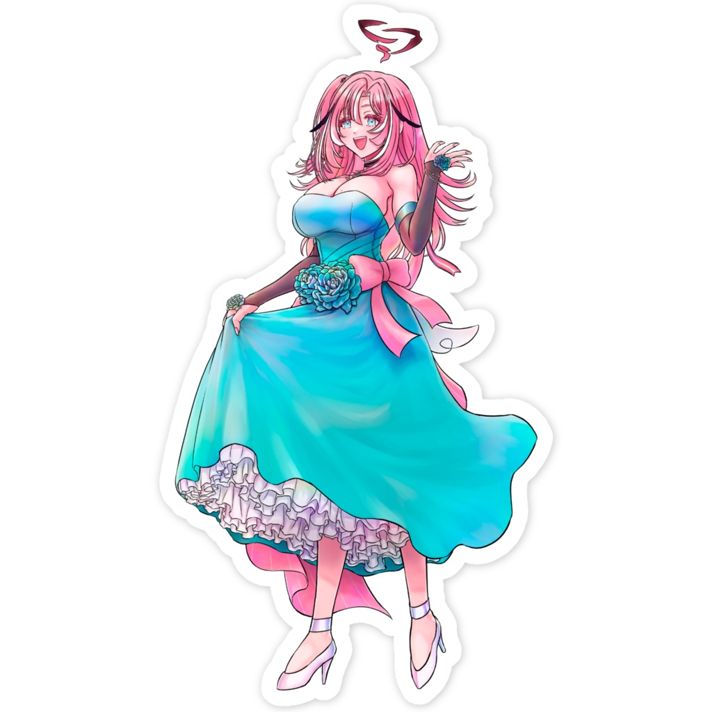 【非公式グッズ】歌姫はぐさんスマホステッカー【桃月はぐ様】