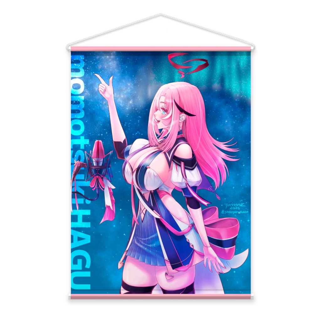 【桃月はぐ様非公式グッズ】歌枠はぐさんタペストリー