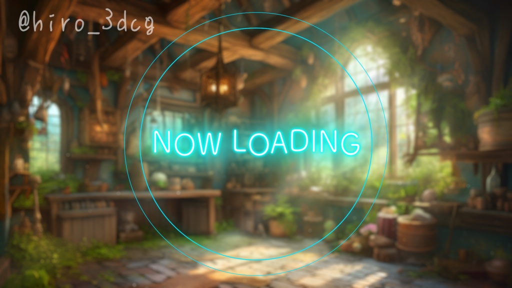 【動く!配信背景と待機画面セット】陽気な森の作業部屋 歌枠 雑談配信 夏 春 蝶々 研究部屋 魔女 魔法 ファンタジー 落ち着く Vtuberさんの配信背景に 【背景ループ素材】