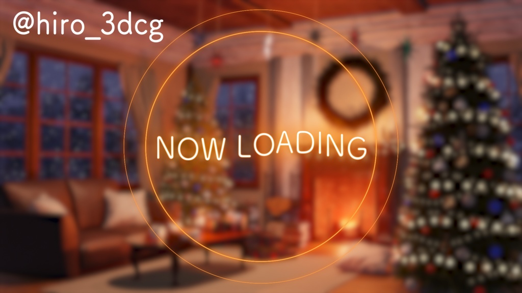 【動く!配信背景ループ】暖炉の灯りに包まれるクリスマス クリスマスツリー 窓から眺める雪 歌枠 雑談配信 Vtuberさんの配信背景に バレンタイン 部屋 冬【配信部屋】