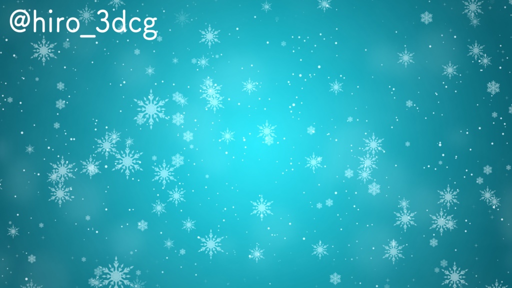 【動く!配信ループ背景セット】静寂の雪片 雪の結晶 歌枠 夜活 落ち着く Vtuberさんの配信背景に 【背景ループ素材】