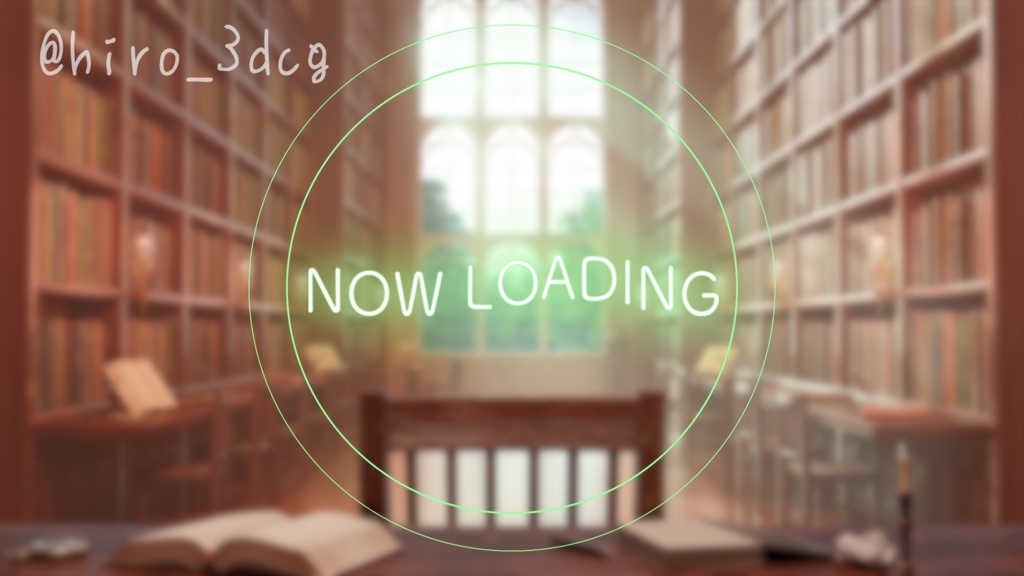 【動く!配信背景ループ】朝日が差し込む魔法図書館 朝活配信 研究部屋 図書室 ファンタジー 朝活 雑談配信 歌枠配信 Vtuberさんの配信背景に 窓 本棚 部屋 動く背景【配信部屋】