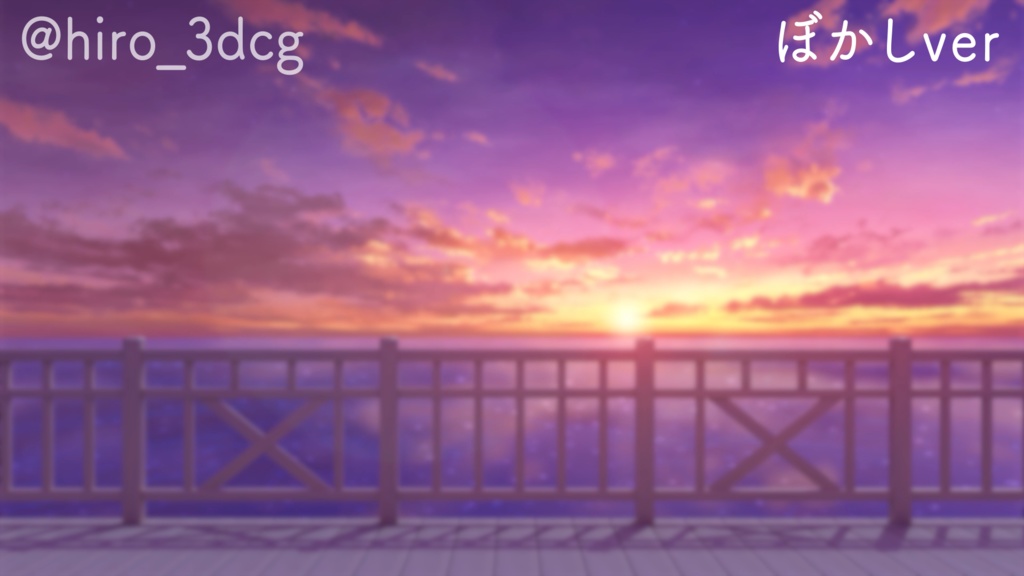 【動く!配信画面セット】茜に染まる夕焼けの海|雑談・歌枠にピッタリ! Vtuber用配信部屋 ビーチ 星空 夕日 自然 波 幻想的